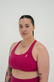 ASCEND CROSSBACK SPORTS BRA - Ruby Pink