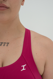 ASCEND CROSSBACK SPORTS BRA - Ruby Pink