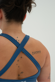 ASCEND CROSSBACK SPORTS BRA - Steel Blue