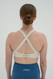 ASCEND CROSSBACK SPORTS BRA - Vanilla
