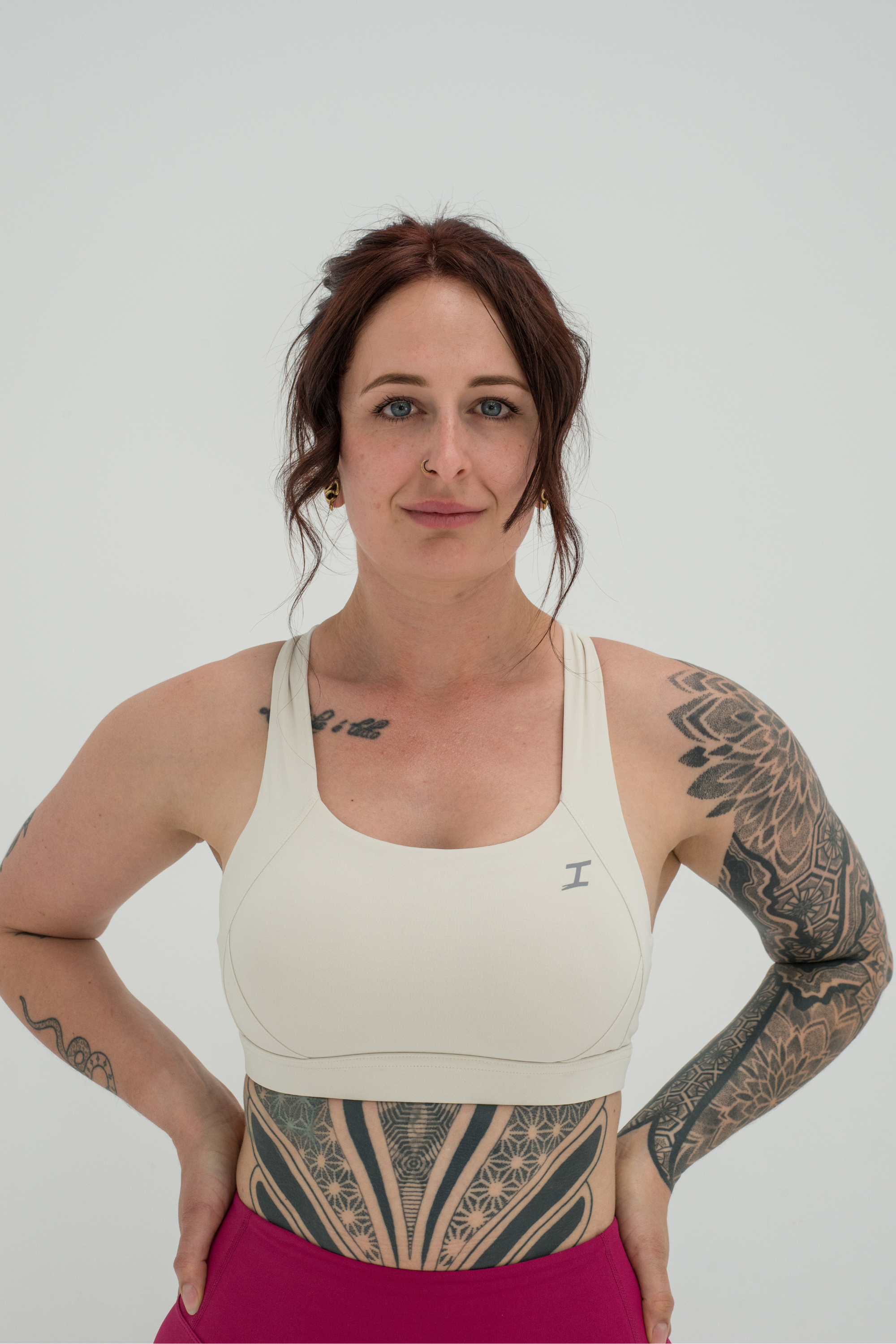 ASCEND CROSSBACK SPORTS BRA - Vanilla