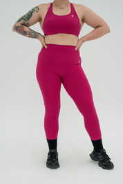 ASCEND INVISIBLE SCRUNCH LEGGINGS - Ruby Pink