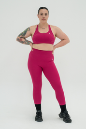 ASCEND INVISIBLE SCRUNCH LEGGINGS - Ruby Pink