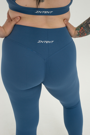 ASCEND INVISIBLE SCRUNCH LEGGINGS - Steel Blue