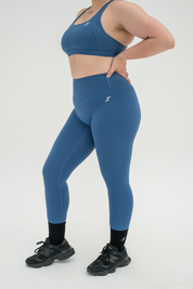 ASCEND INVISIBLE SCRUNCH LEGGINGS - Steel Blue