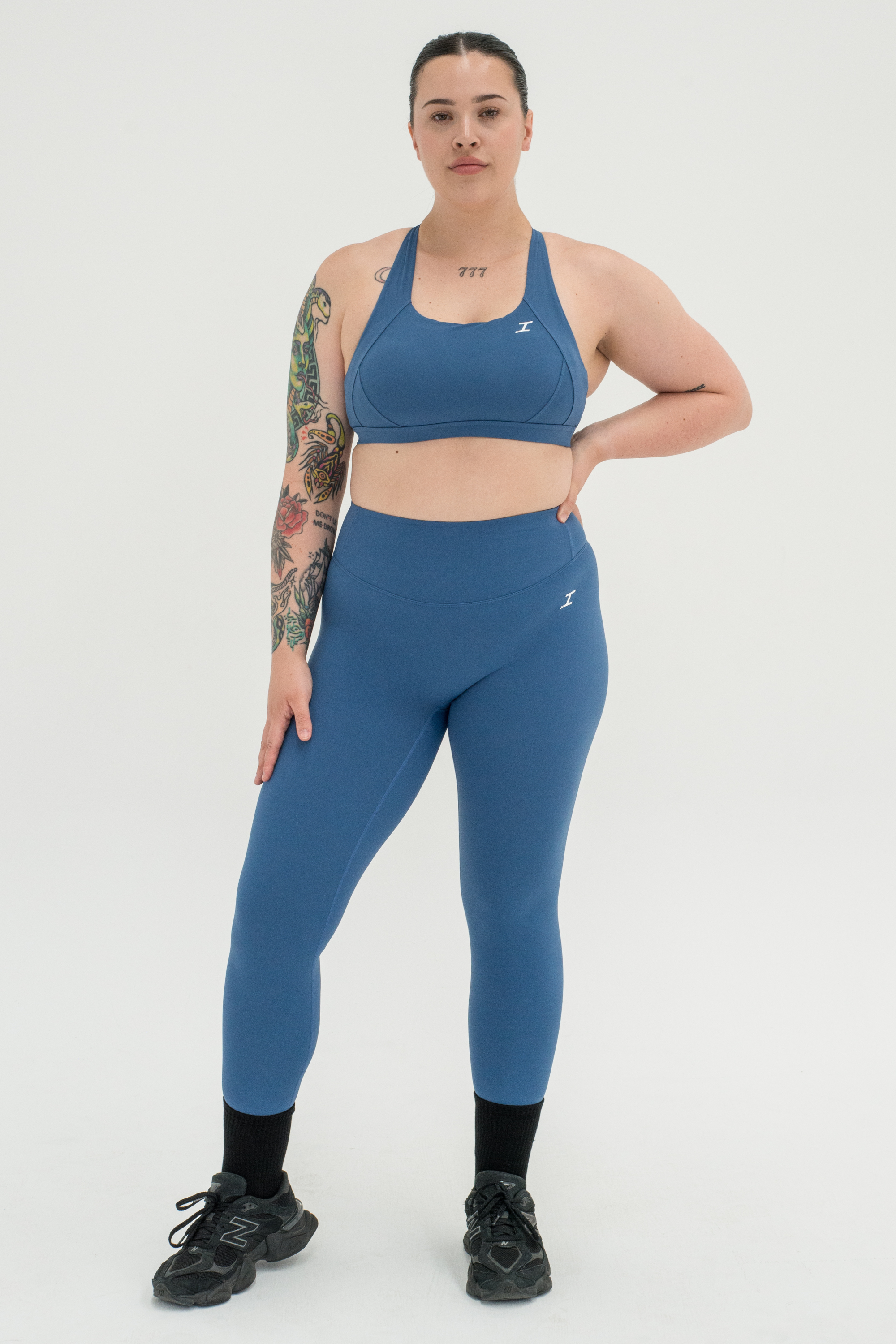 ASCEND INVISIBLE SCRUNCH LEGGINGS - Steel Blue