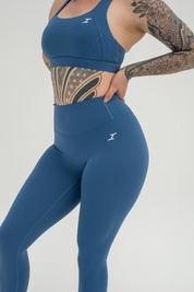 ASCEND INVISIBLE SCRUNCH LEGGINGS - Steel Blue