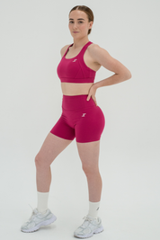 ASCEND INVISIBLE SCRUNCH SHORTS - Ruby Pink
