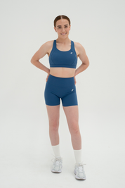 ASCEND INVISIBLE SCRUNCH SHORTS - Steel Blue