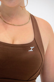 ASCEND CROSSBACK SPORTS BRA - Tawny Brown