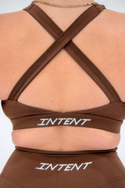 ASCEND CROSSBACK SPORTS BRA - Tawny Brown