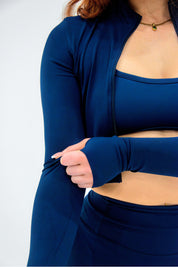 ASCEND MID-LENGTH CONTOUR JACKET - Midnight Blue