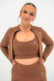 ASCEND MID-LENGTH CONTOUR JACKET - Tawny Brown