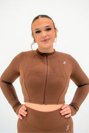 ASCEND MID-LENGTH CONTOUR JACKET - Tawny Brown