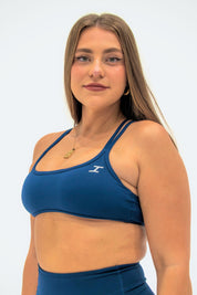 ASCEND STRAPPY BRALETTE - Midnight Blue