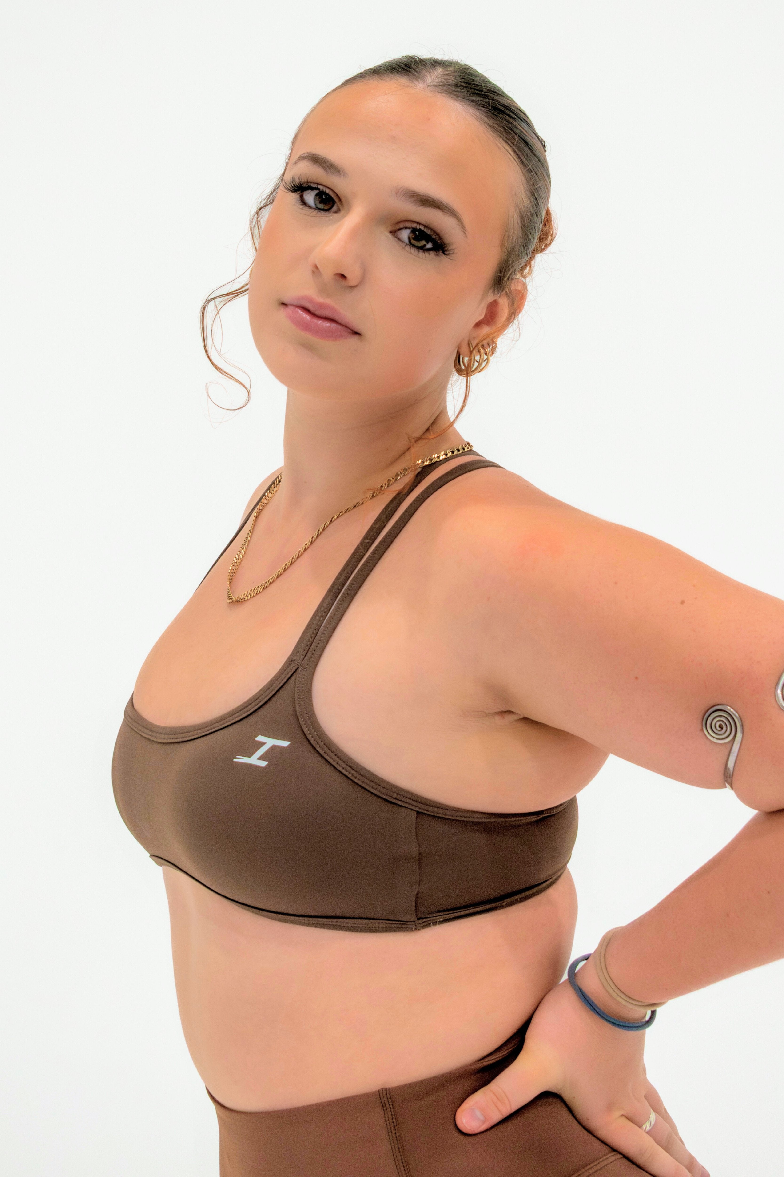 ASCEND STRAPPY BRALETTE - Truffle