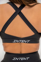 ASCEND CROSSBACK SPORTS BRA - Iron Grey